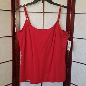 NWT Faded Glory Red Spaghetti Strap Tank Top